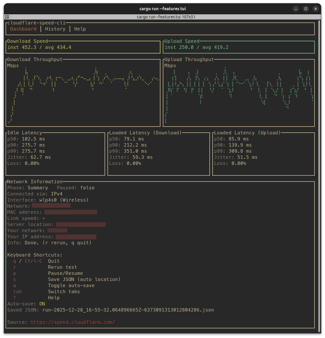 CLI - Internet Speed Test
