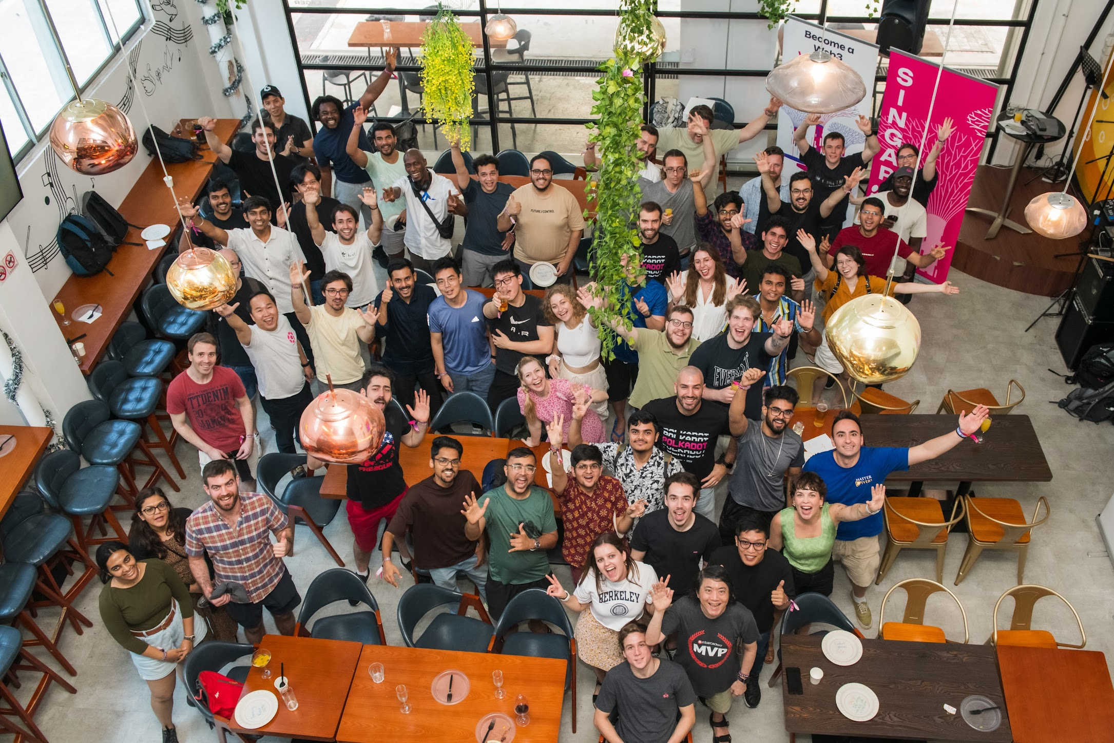 Polkadot Blockchain Academy cohort 5 group photo in Singapore